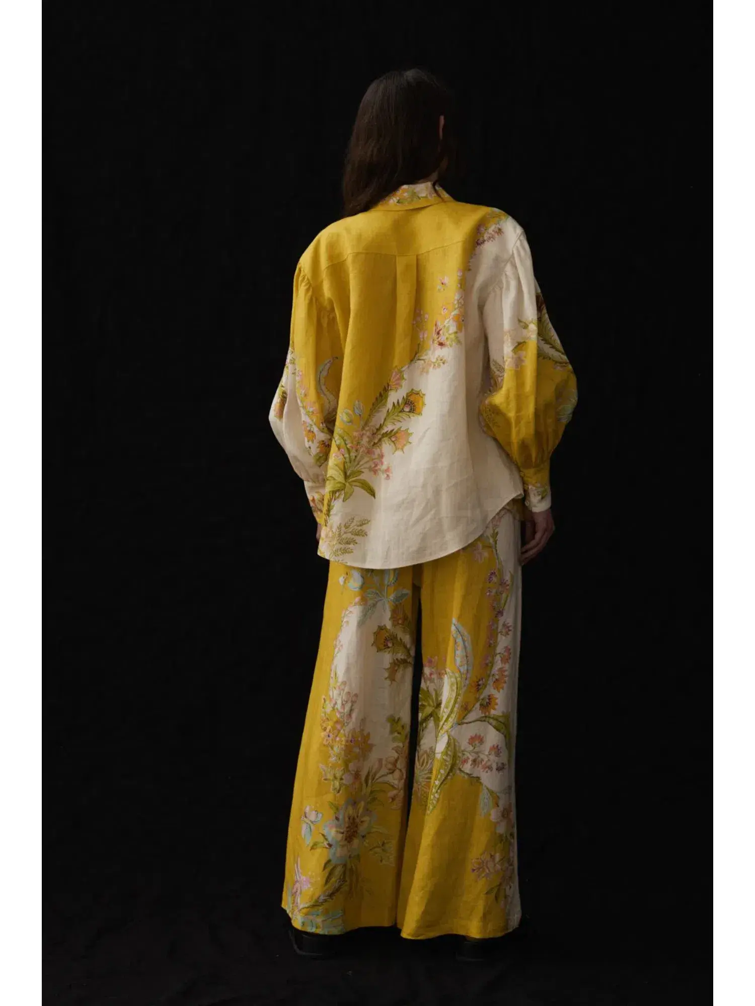Alemais The Ira Top and Pants in Lemon/Cream Size AU 6 - Image 2