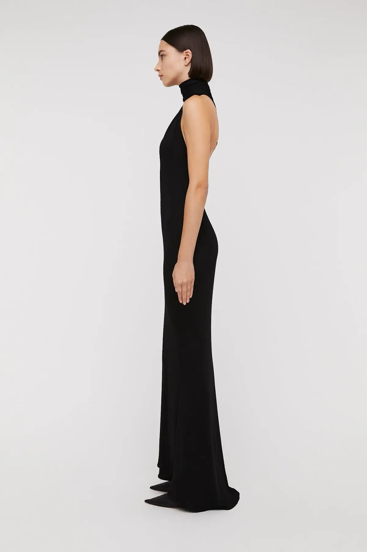 Scanlan Theodore Italian Knit Gown Black Size 8 - Image 4