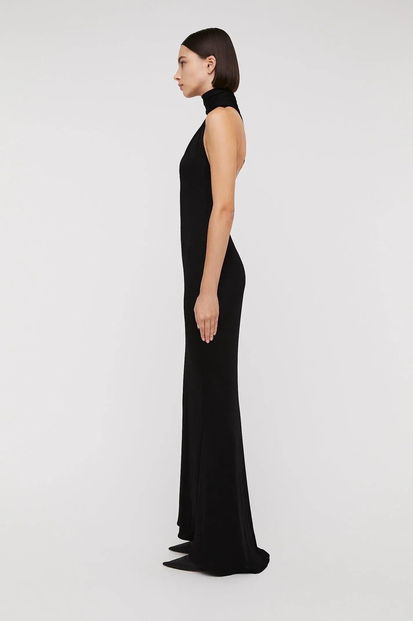 Scanlan Theodore Italian Knit Gown Black Size 8 - Image 4