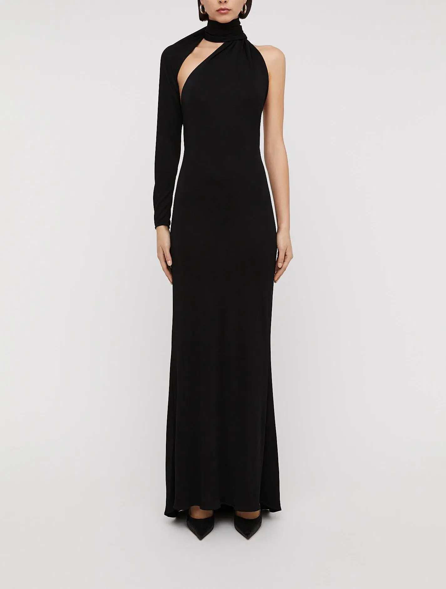 Scanlan Theodore Italian Knit Gown Black Size 8 - Image 1