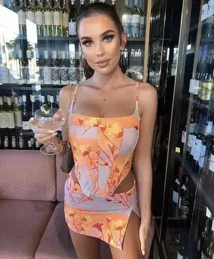 Miaou Venus Corset and Micro Mini Skirt Sunrise Set Orange Size M/Au 10  - Image 4
