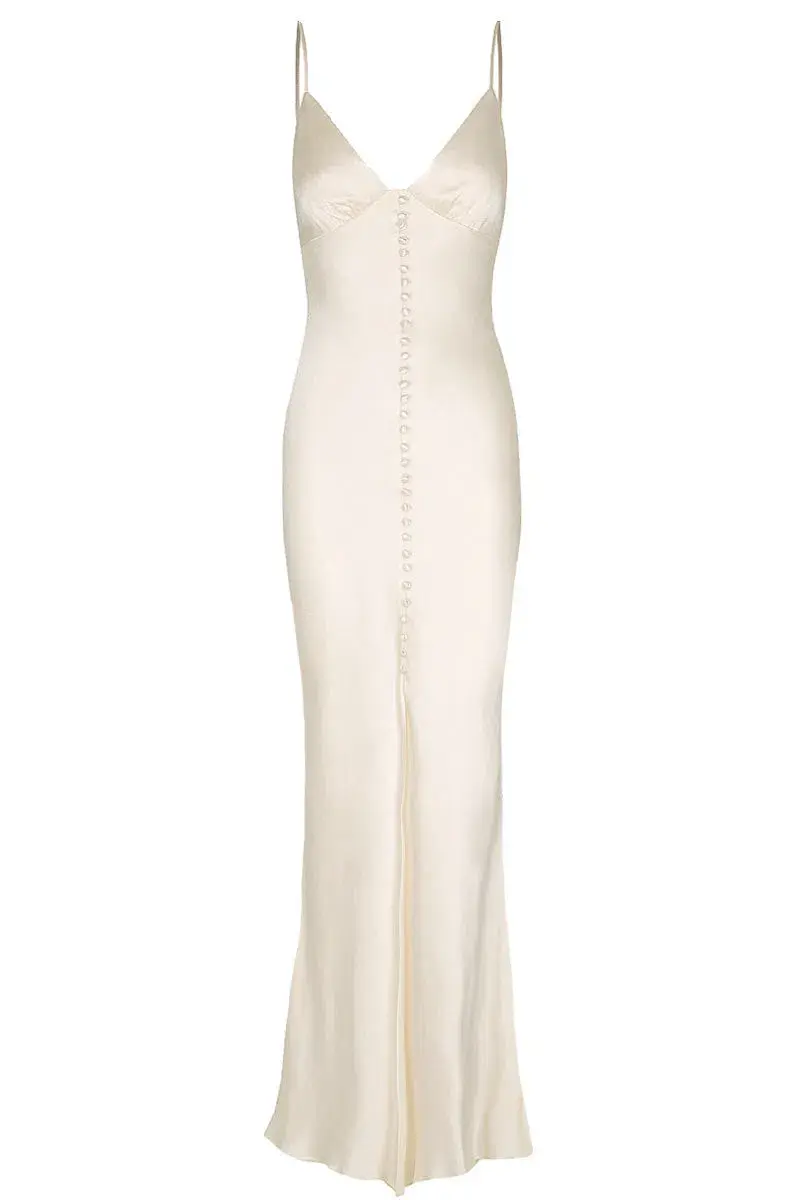 Shona Joy La Lune Dress Cream Size 8 - Image 3
