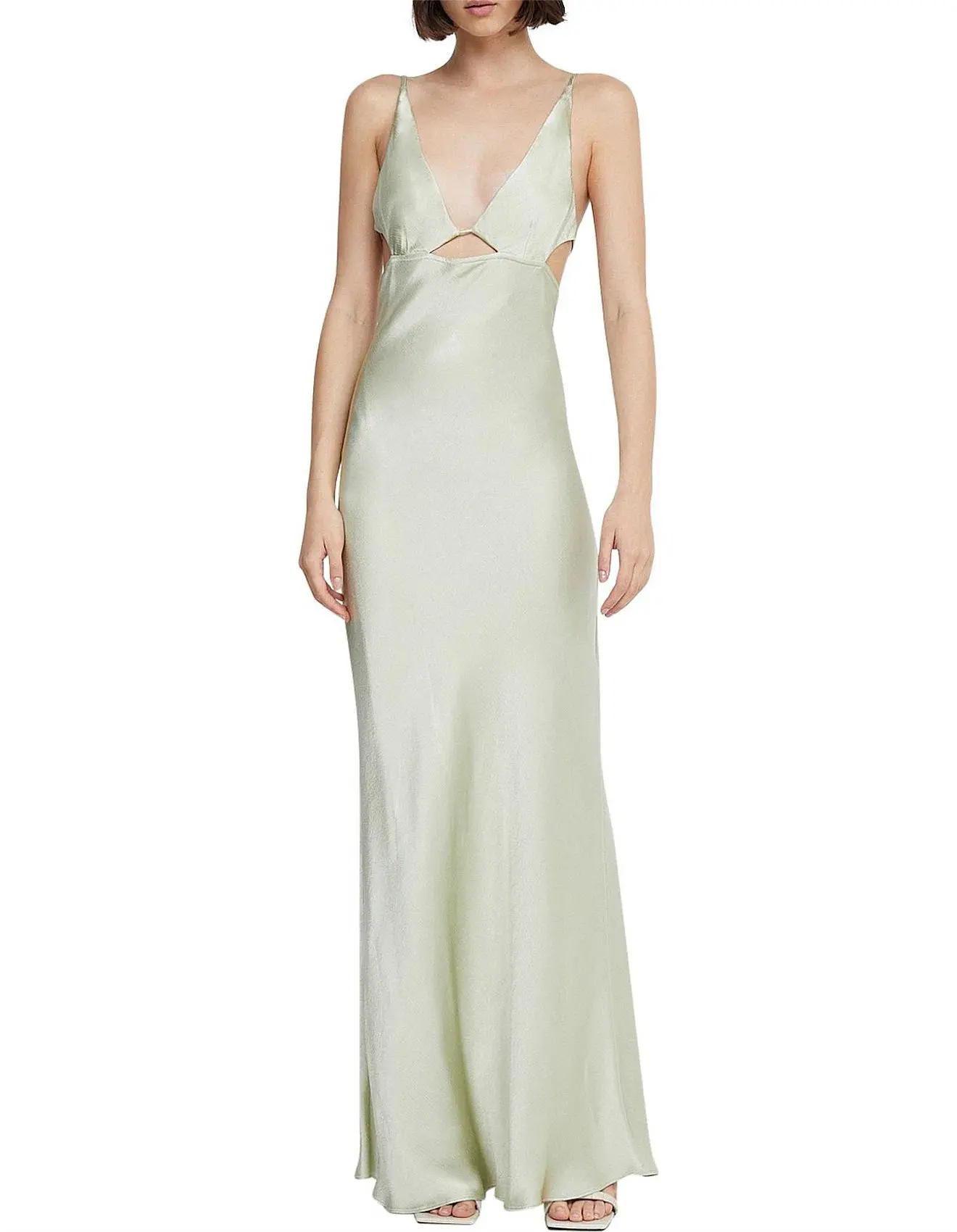 Bec & Bridge Indi Strappy Maxi Dress Honeydew Size 12 - Image 1