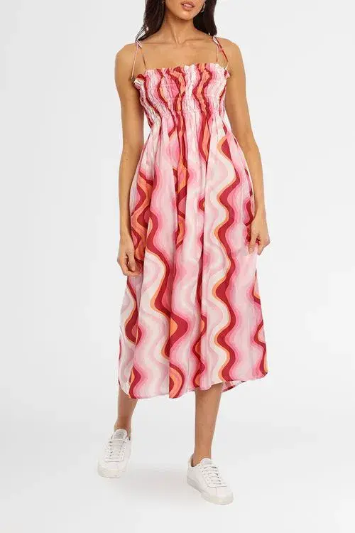 Steele Mirabella Dress Pink Print Size 12  - Image 2