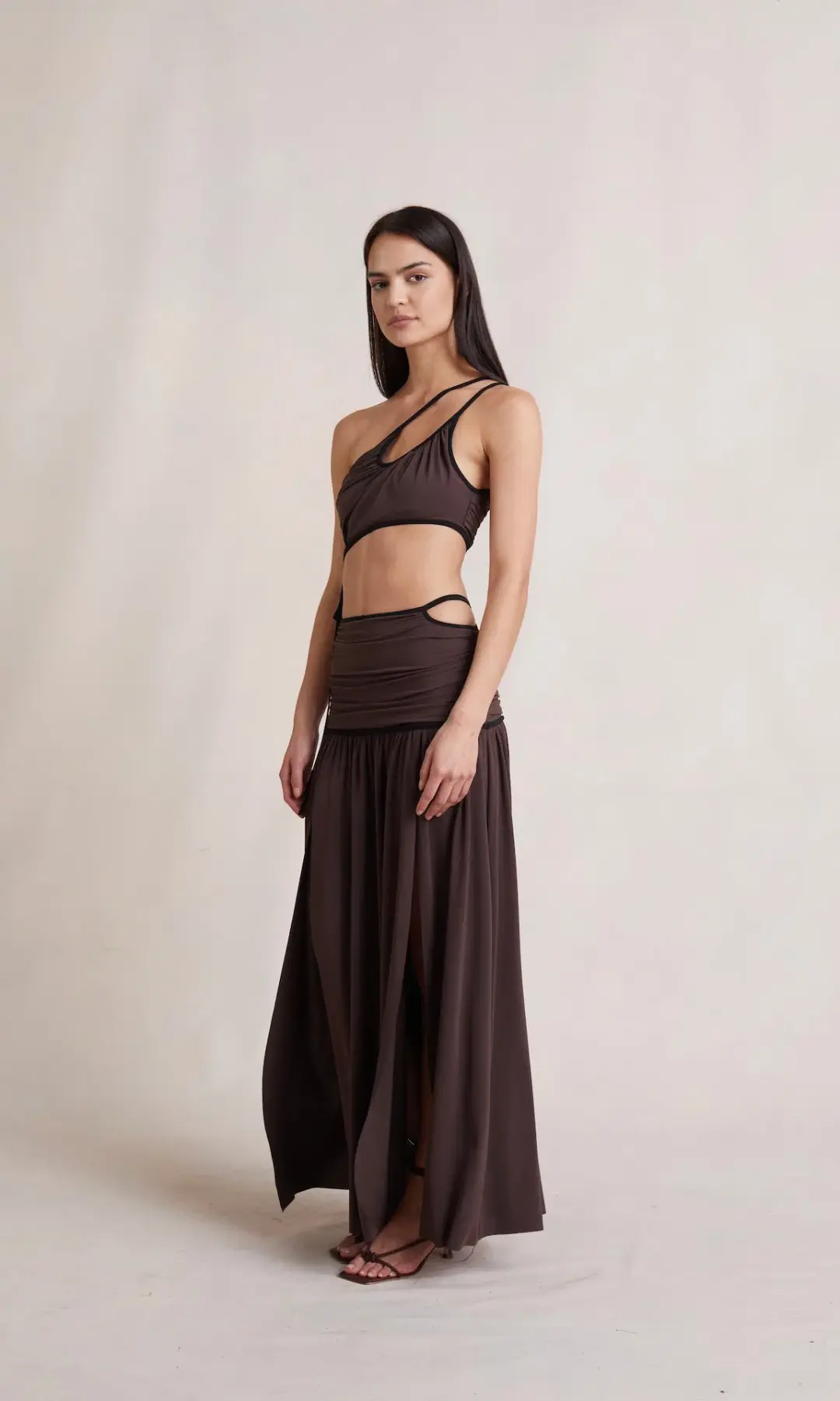 Bec & Bridge Lena Top and Skirt Set Brown Size 10 for rent on The Volte - main image