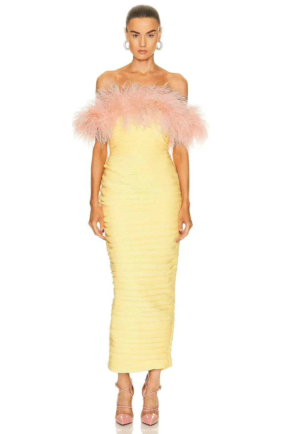 Rachel Gilbert Zion Midi Dress Lemon Size 0 /Au  6 - Image 1