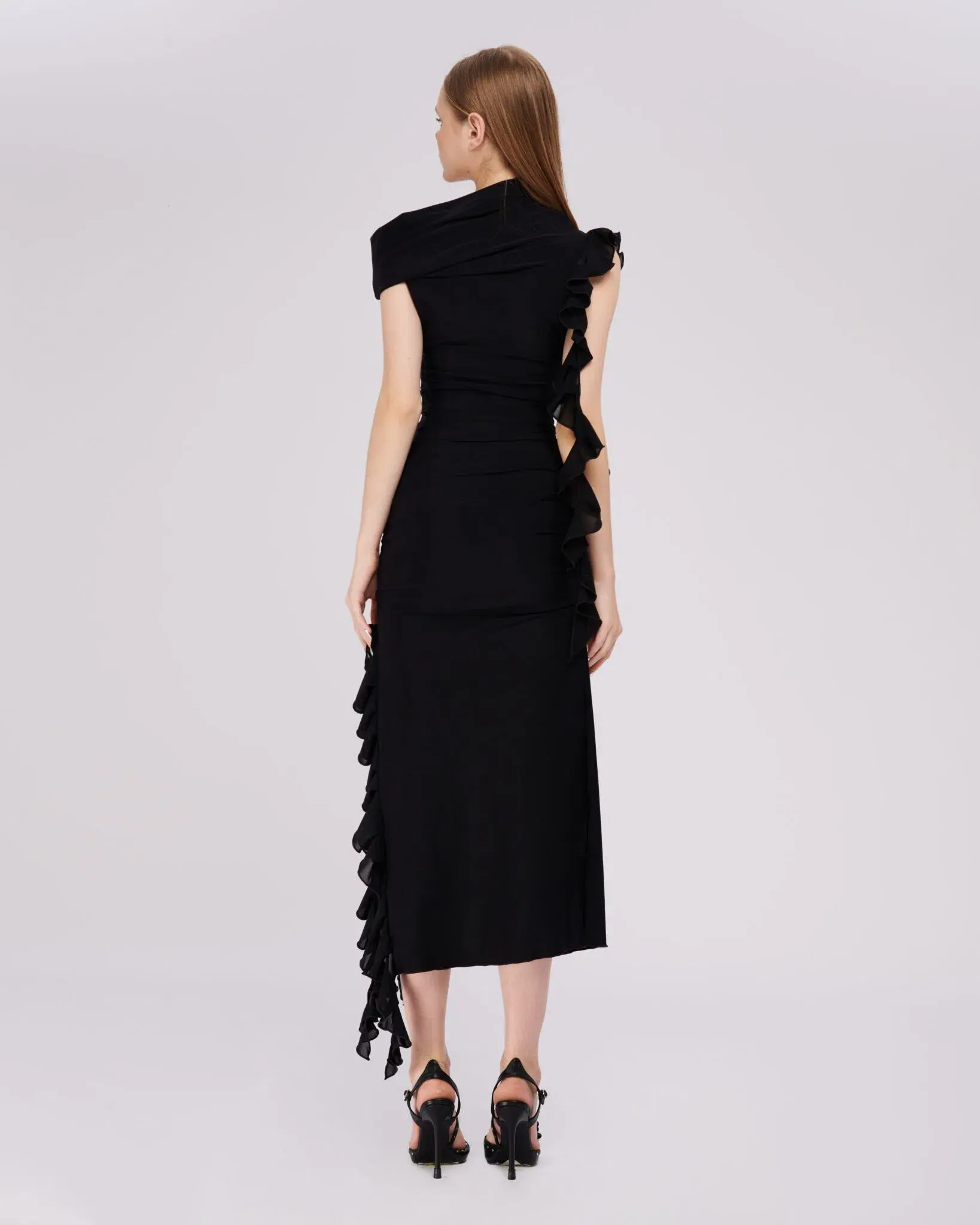 Fanci Club The Assassin Long Dress Black Size 6 - Image 4