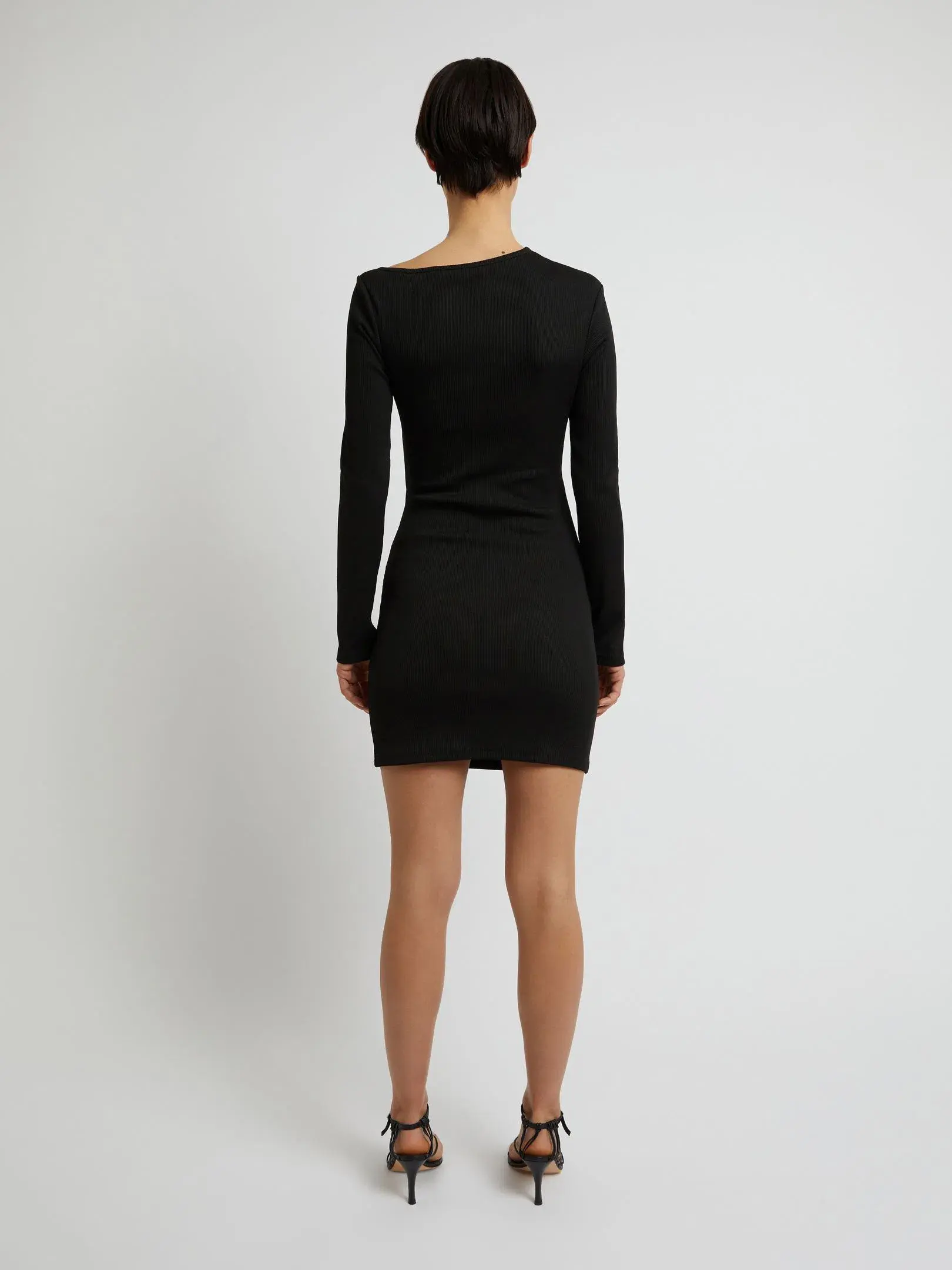 Christopher Esber Frequency Multigather Mini Dress Black Size 8 - Image 2