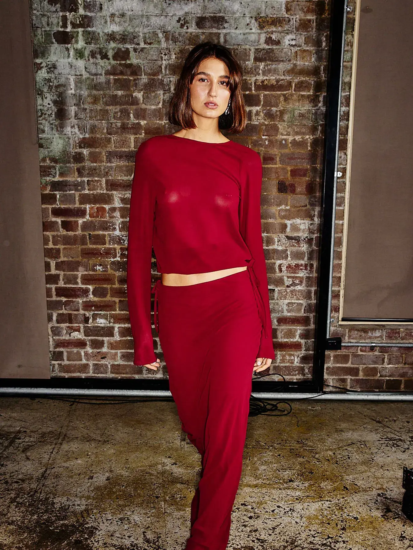 One Mile Maxine Set Burgundy Size 10 - Image 5