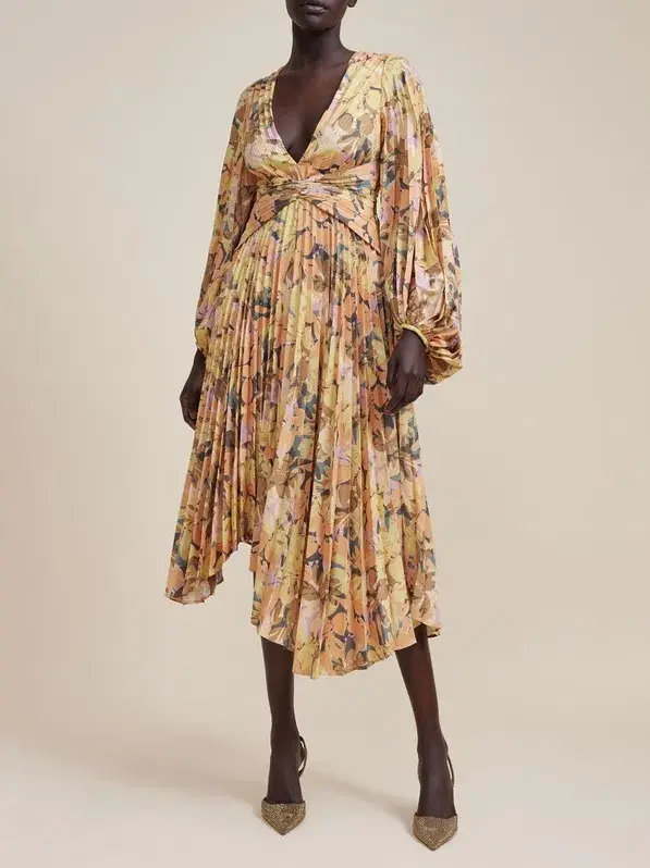 Acler Palms Dress  Floral Print Size 14 - Image 1