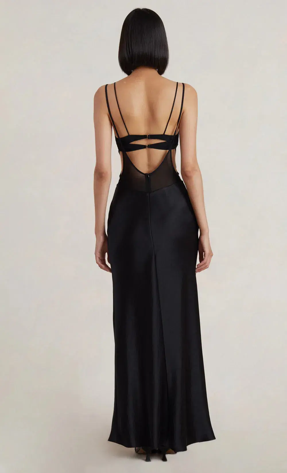 Bec & Bridge Lindsey Cut Out Maxi Dress Black Size M/AU 10 for rent on The Volte - main image