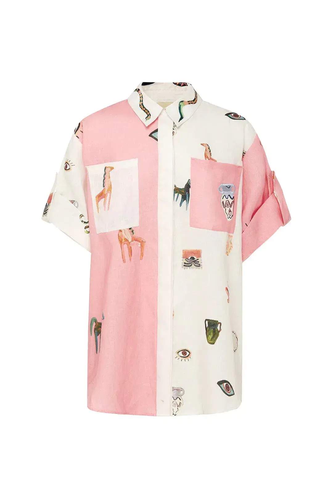 Alemais Cleo Shirt Pink Size AU 12 - Image 4