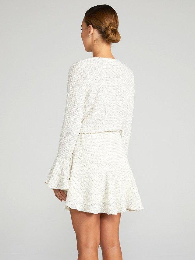 Shona Joy Aimee frill cuff sleeve mini dress - Current Season  - Image 3