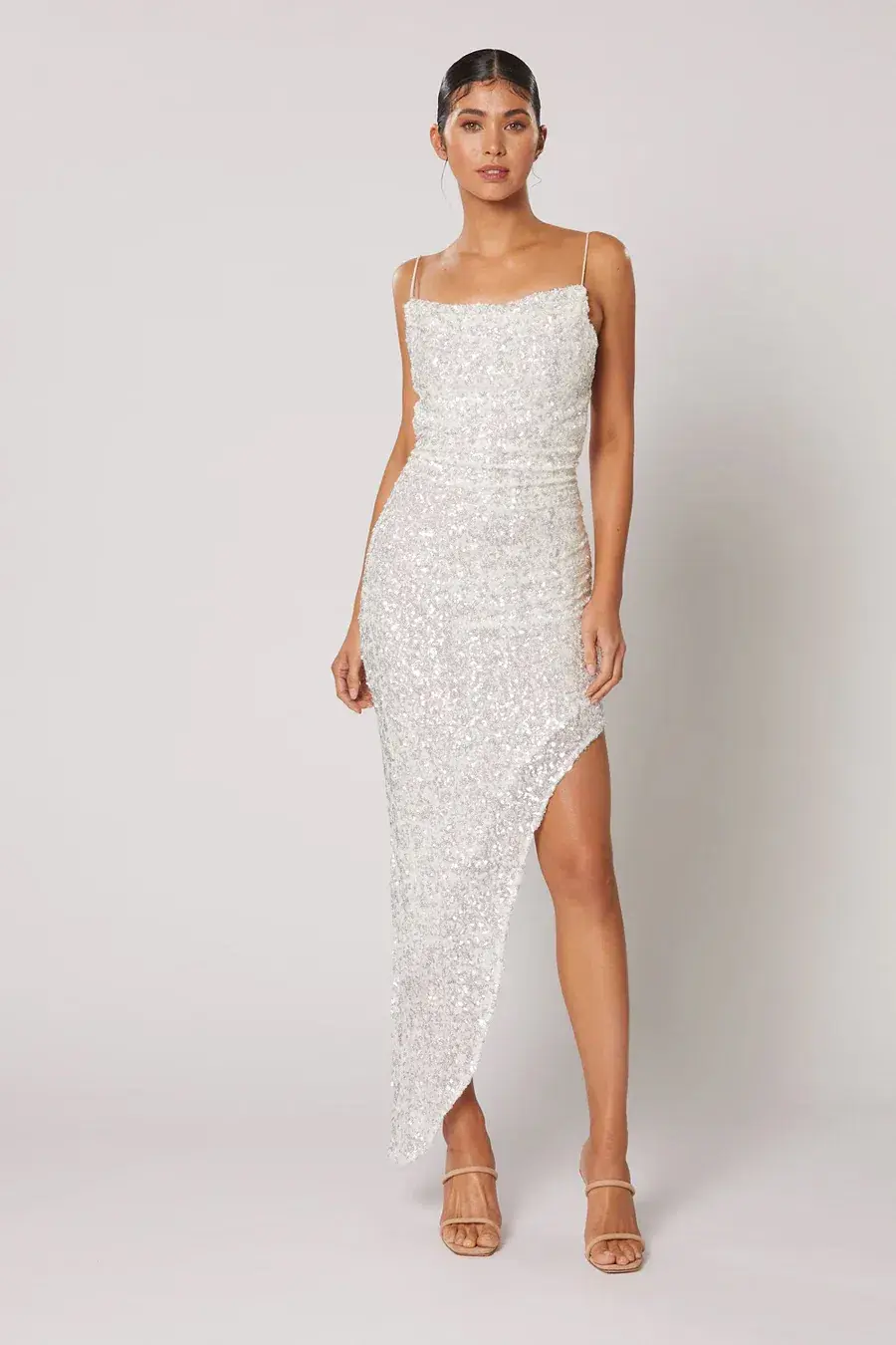 Winona Asha Asymmetrical Midi White Size AU 10 - Image 4