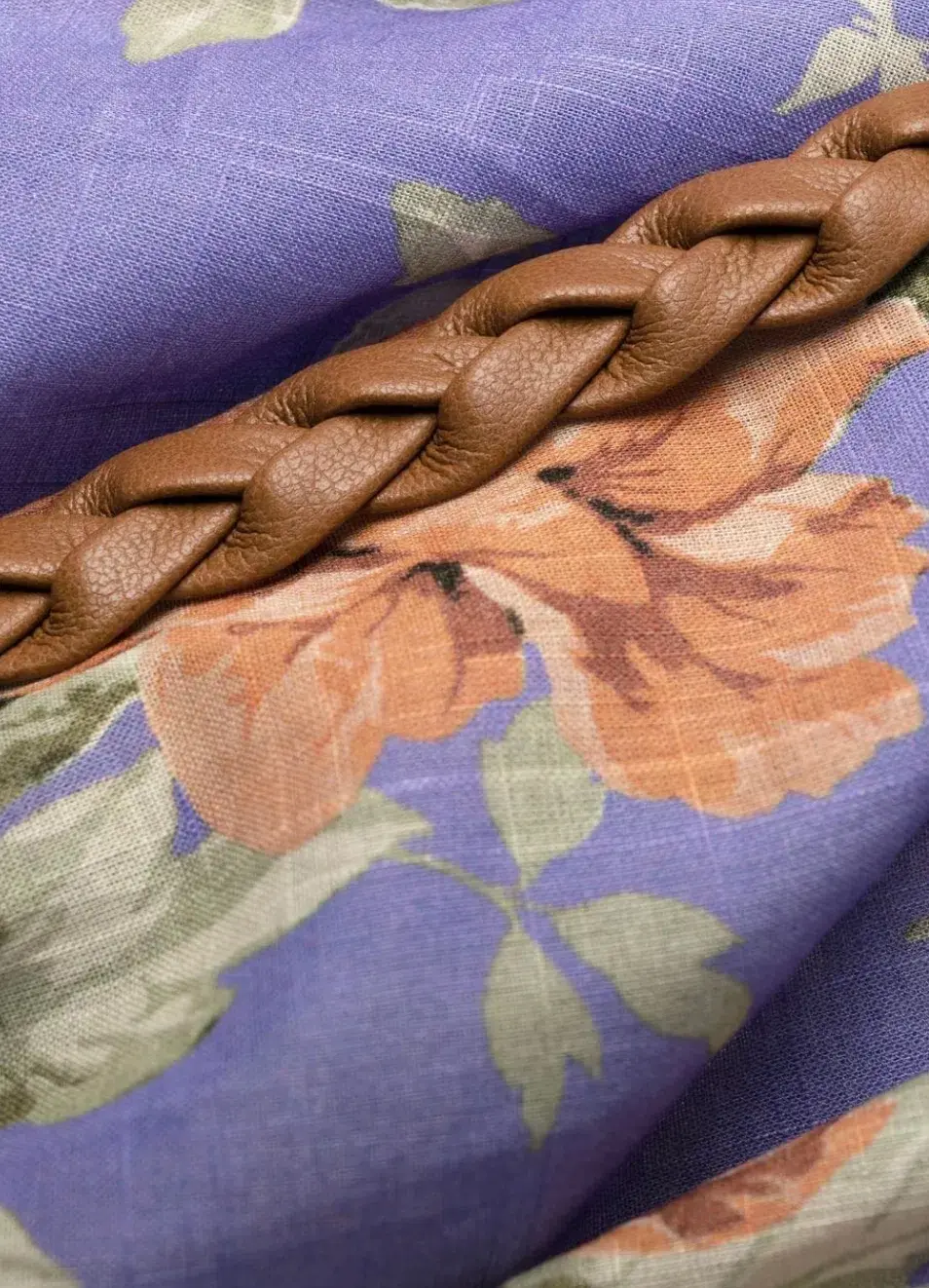 Zimmermann Pattie Frill Midi Dress Purple Size AU 8 for rent on The Volte - main image