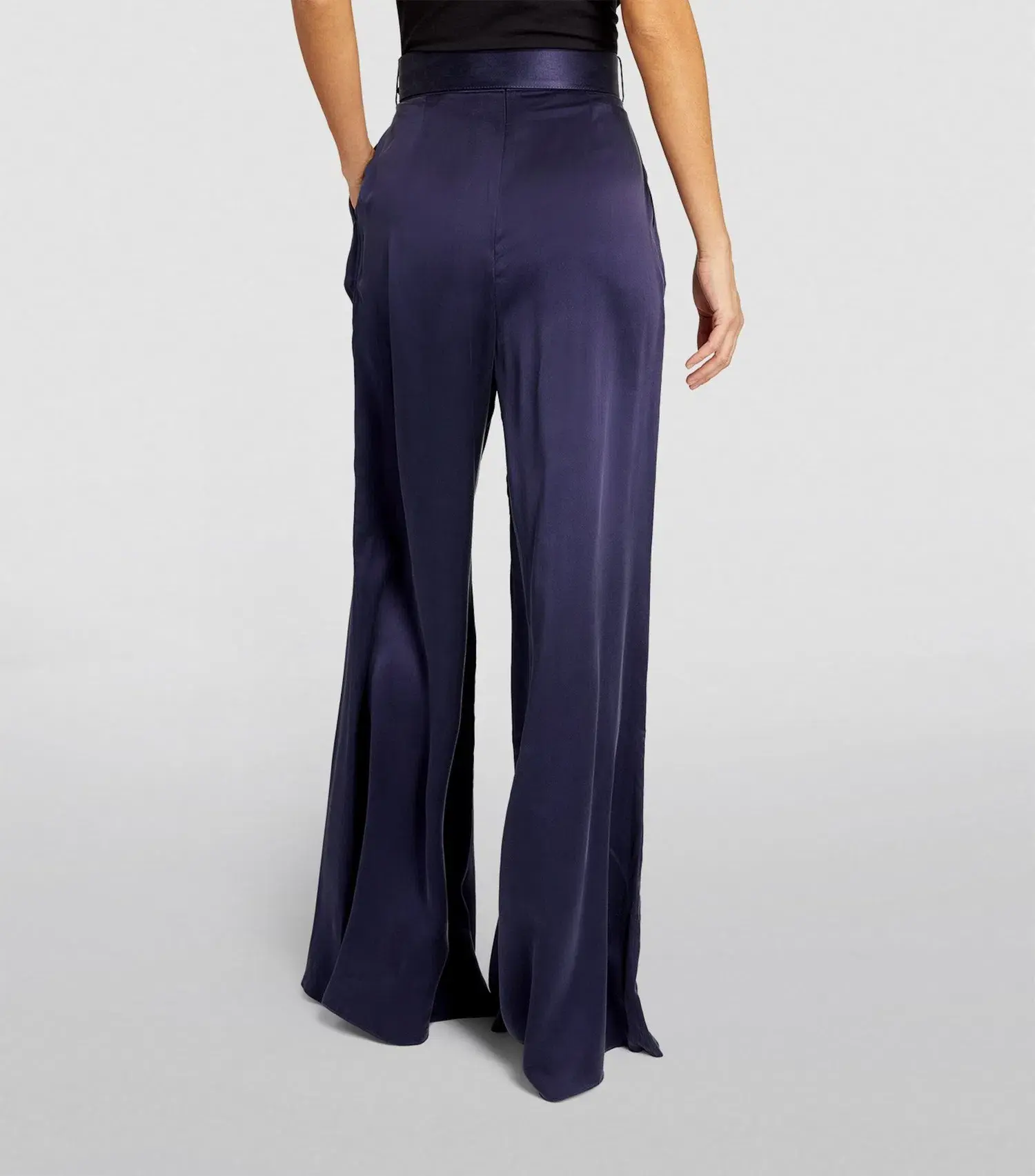 Zimmermann Silk Belted Wide Pants Navy Size 0 / AU 8 - Image 2