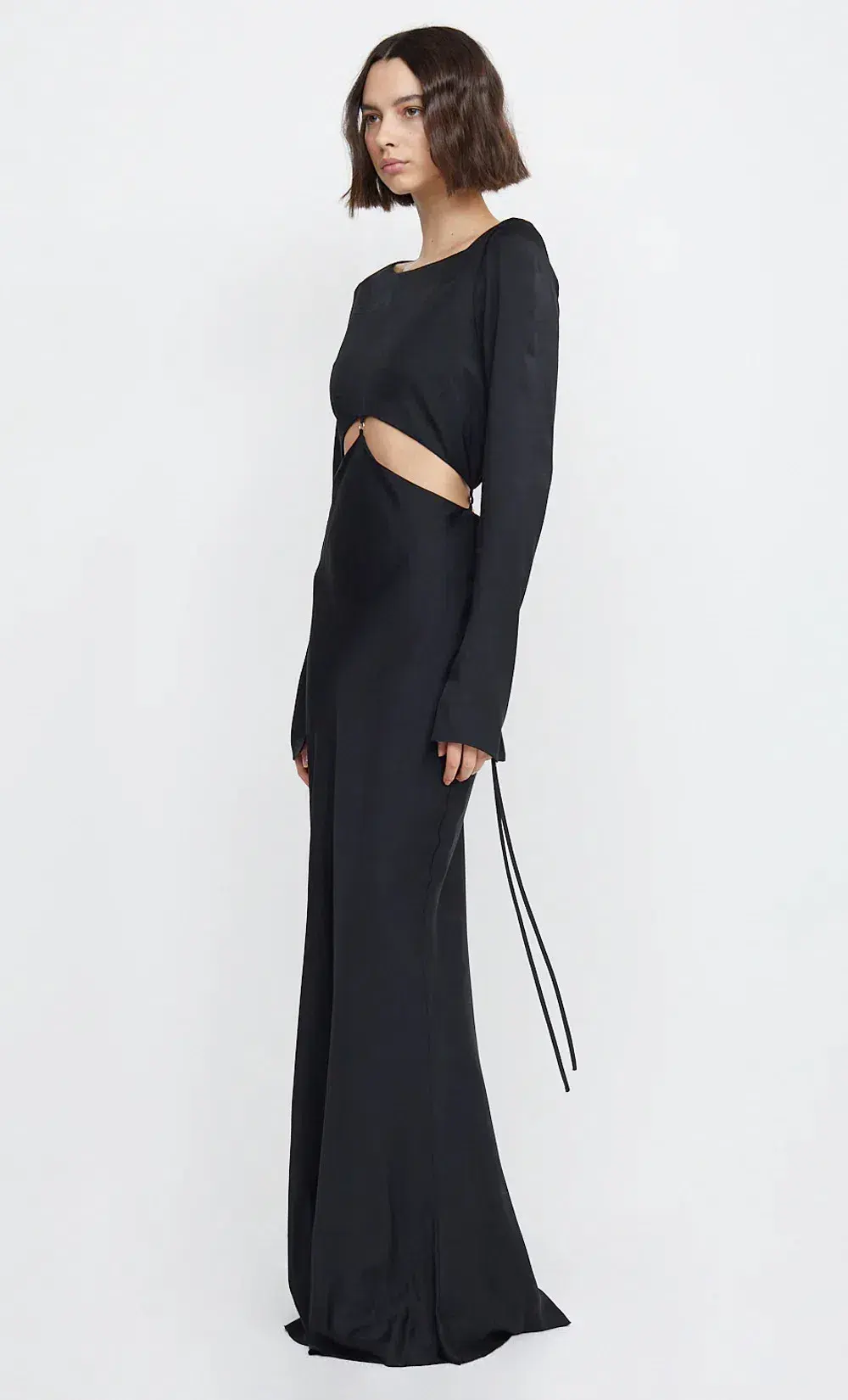 Bec & Bridge Diamond Days Long Sleeve Cut Out Maxi Dress Black Size AU 10 / M - Image 2