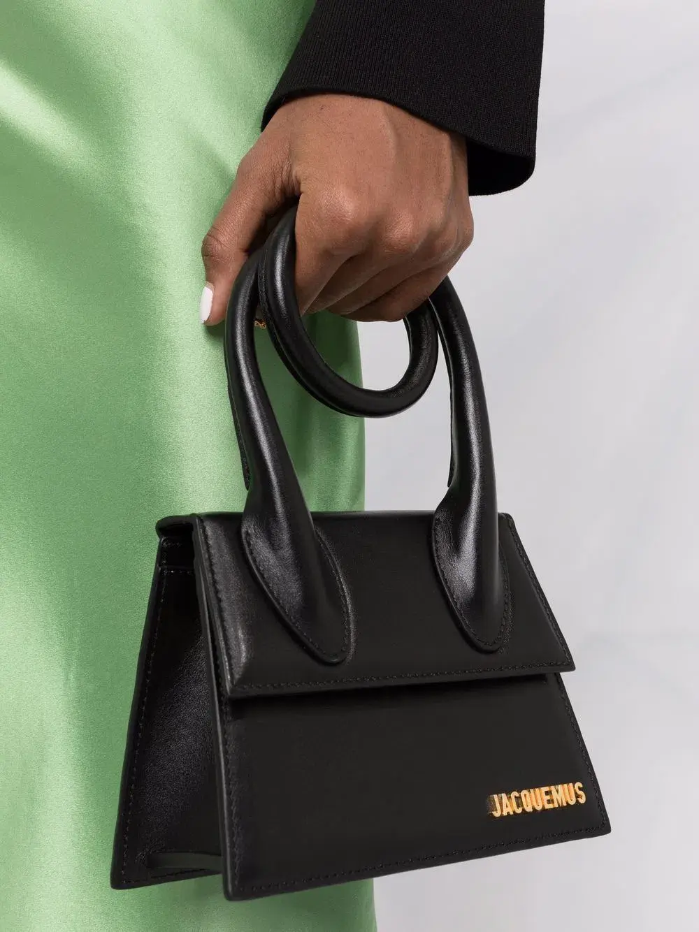 Jacquemus Le Chiquito Noeud Leather Handbag Black - Image 2