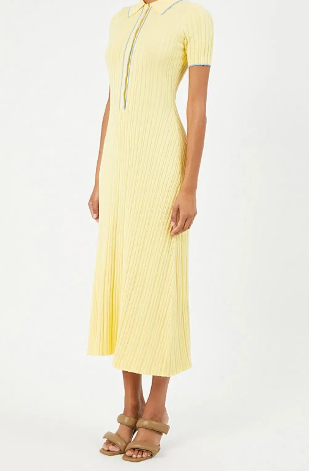 Anna Quan Penelope Midi Dress in Lemon Size 6 - Image 2