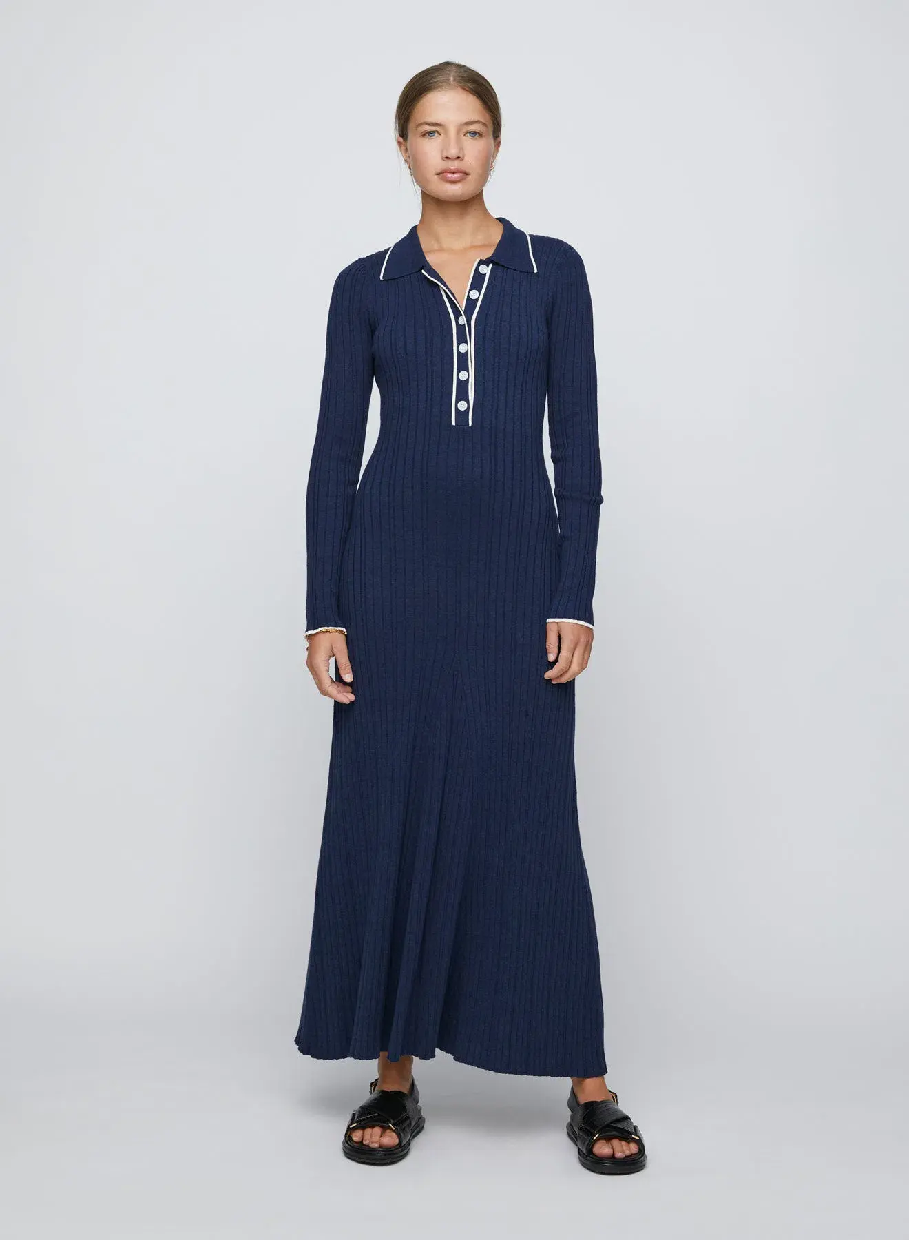 Anna Quan Angelina Midi Dress in Sailer Size 6 - Image 1