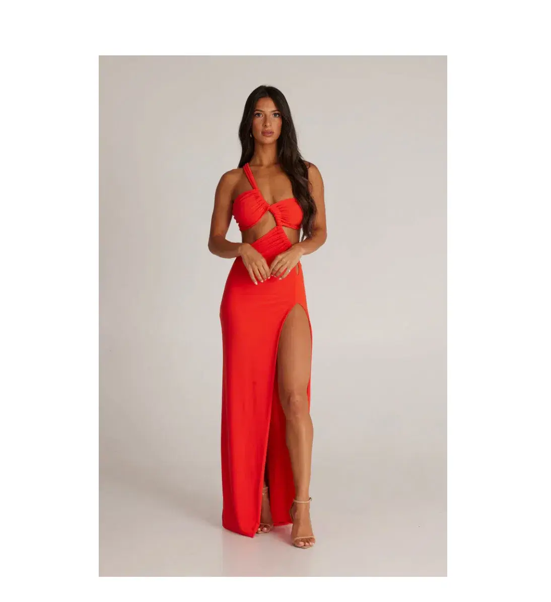 Melani the Label Eve Gown Tangerine Size 8  - Image 6