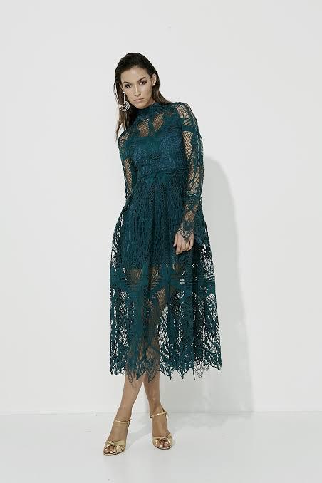 Mossman Ties That Bind Dress Green Size 6 - Image 1