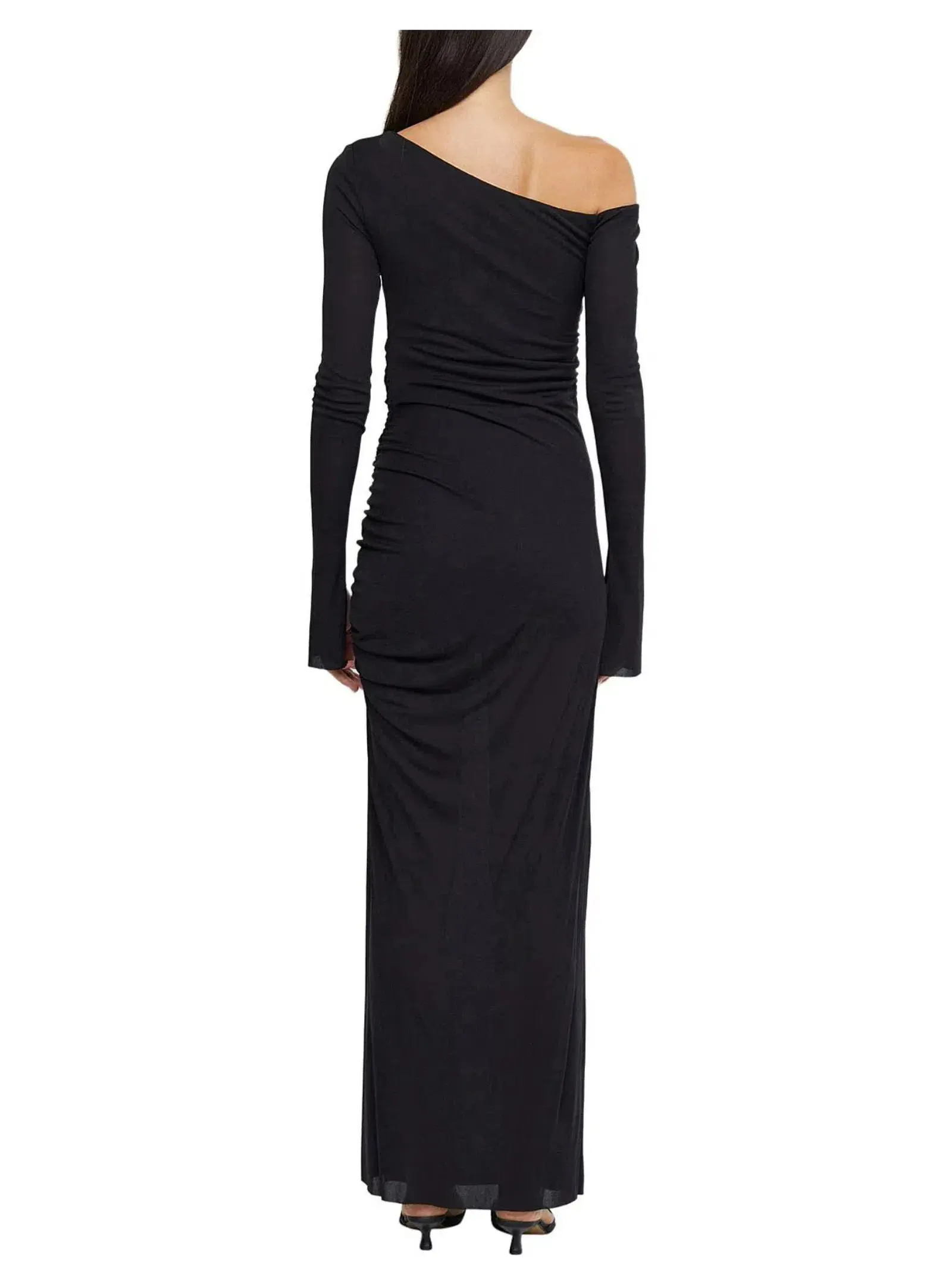 Bec & Bridge Monette Asym Long Sleeve Maxi Dress Black Size AU 8  - Image 3