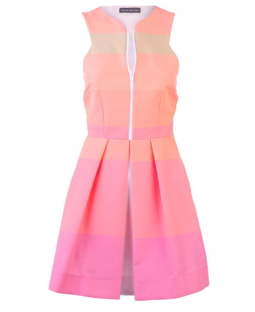 Camilla and Marc Pink Antoinette Mini Dress Multi Size 10 - Image 4
