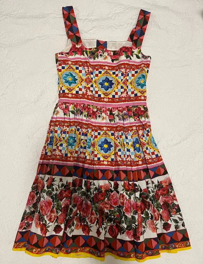 Dolce & Gabbana Mambo Dress Mambo Print/Multi Size 8 - Image 6
