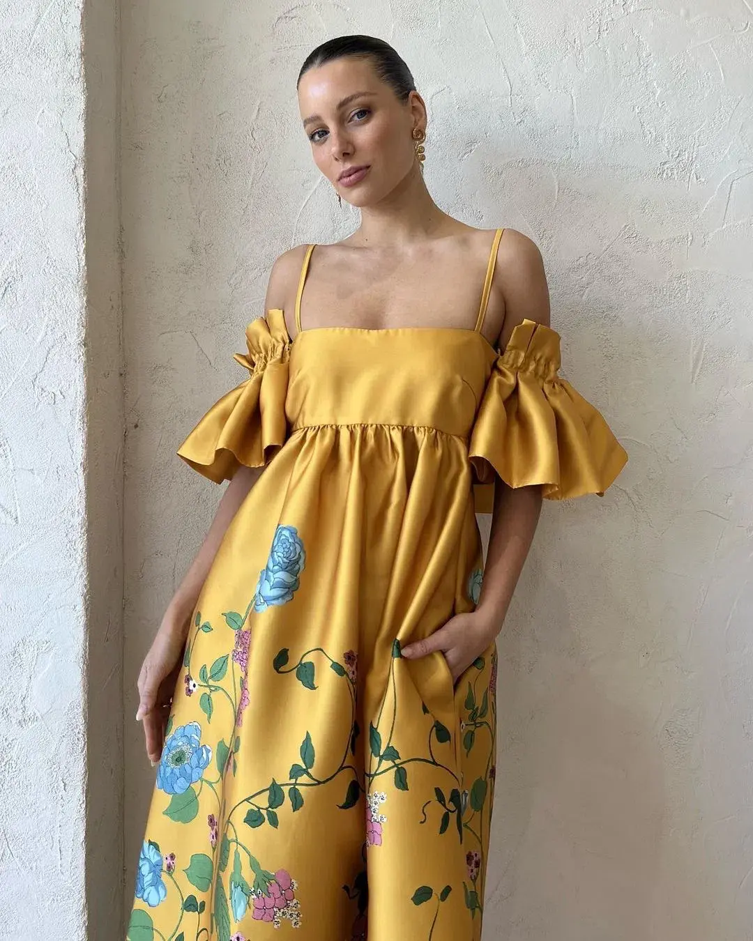 Alemais Dana Midi Dress Marigold Size 10 - Image 4
