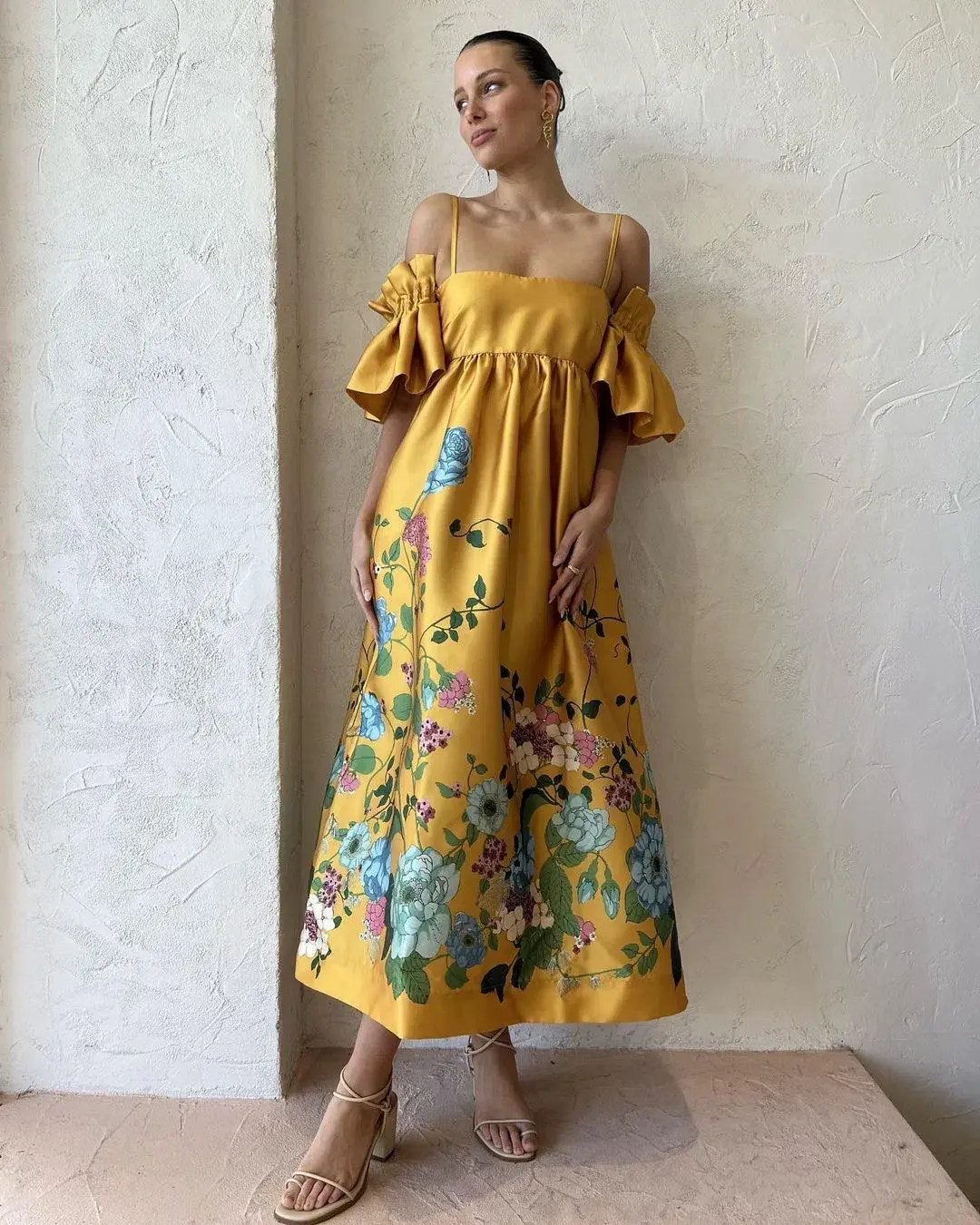 Alemais Dana Midi Dress Marigold Size 10 - Image 1