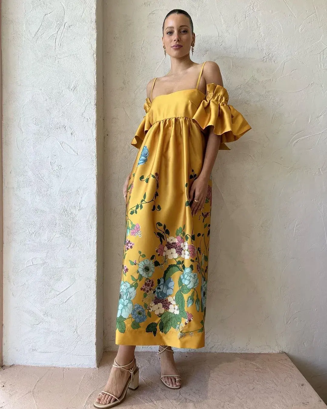 Alemais Dana Midi Dress Marigold Size 10 - Image 3