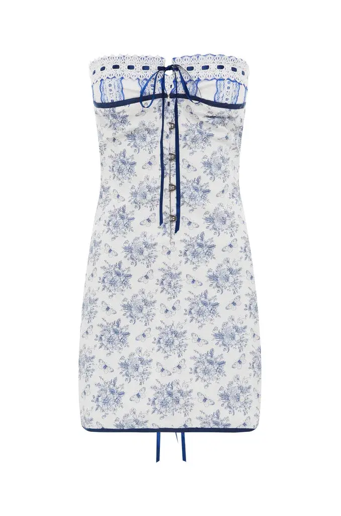 With Jean Sabrin Dress Toile Papillon Size S/Au 8  - Image 4