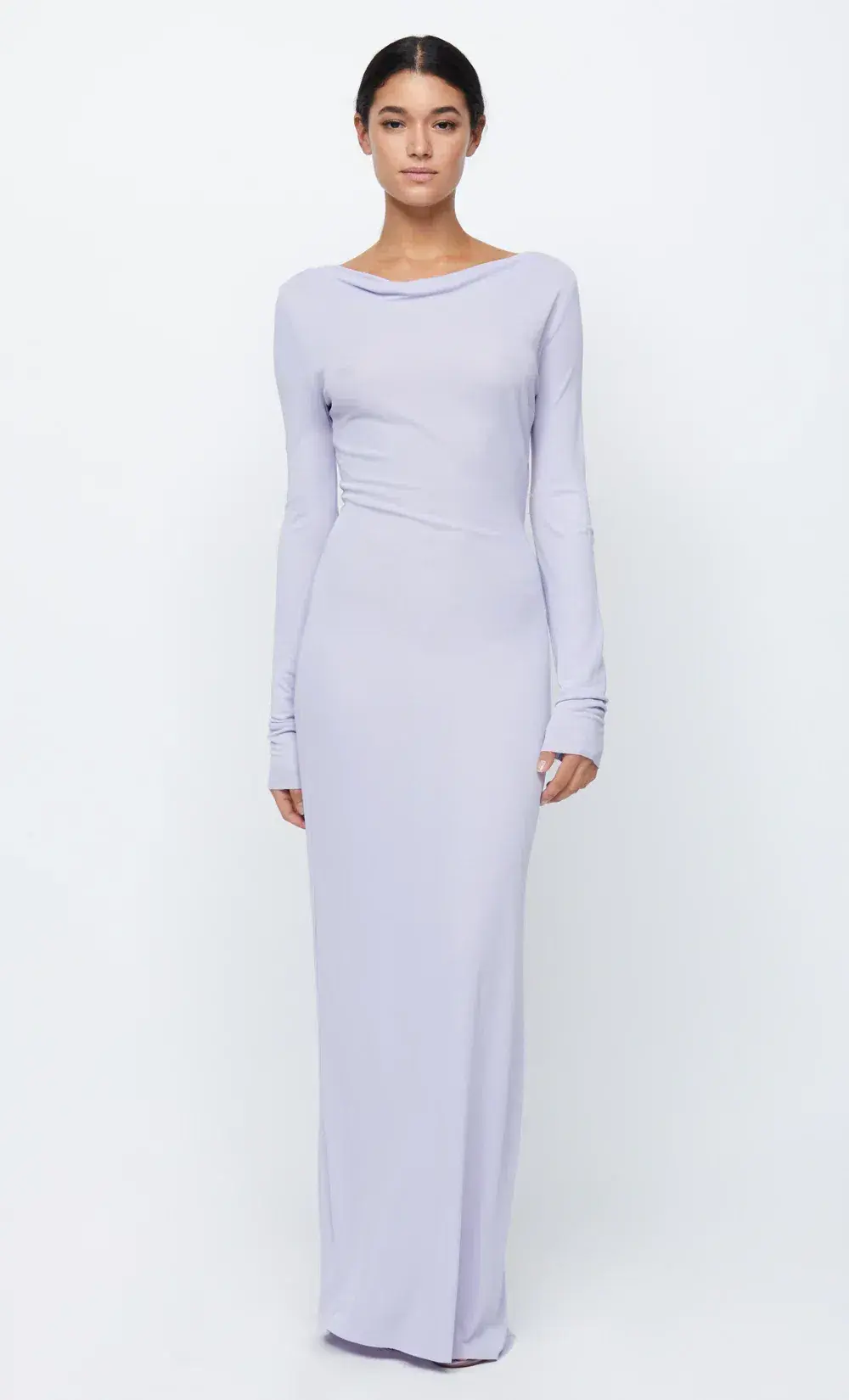 Bec & Bridge Amara Long Sleeve Maxi Dress Lilac Size 8 - Image 3