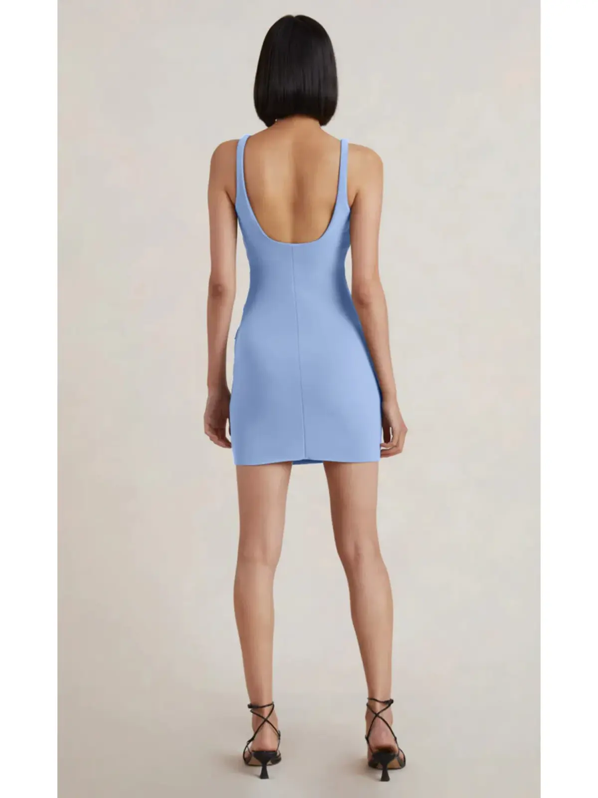 Bec & Bridge Karina Mini Dress Cornflower Blue Size AU 6 - Image 3