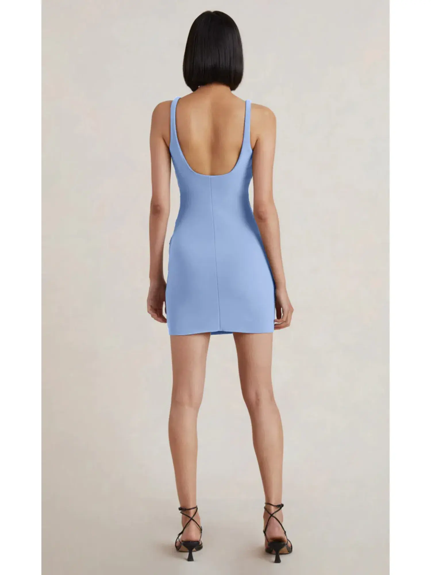 Bec & Bridge Karina Mini Dress Cornflower Blue Size AU 6 - Image 3