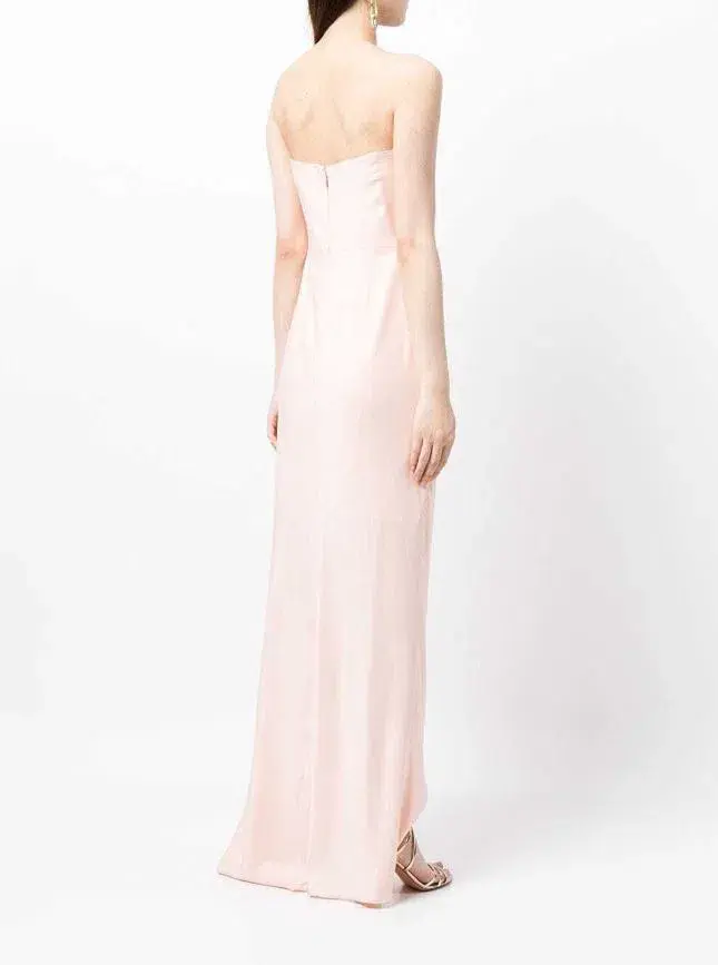 Manning Cartell Asymmetrical Games Strapless Gown Blush Size 8 - Image 2