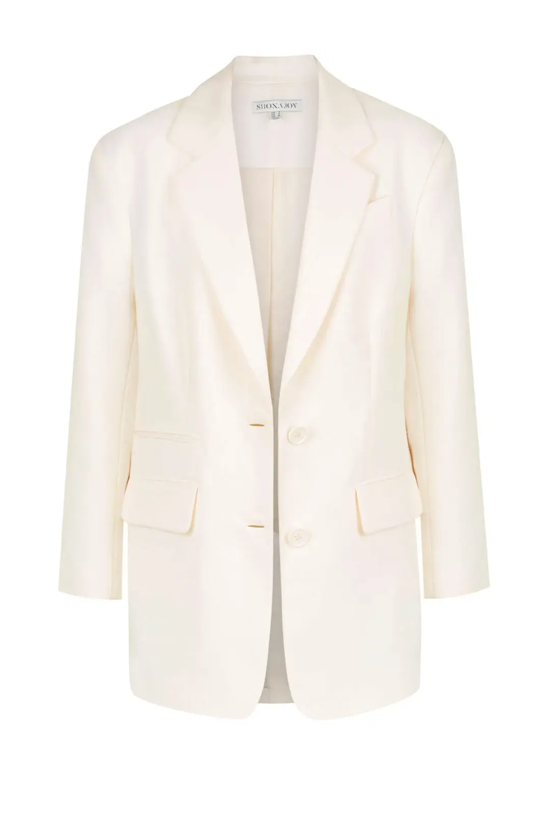 Shona Joy Irena Oversized Blazer Cream Size 10 for rent on The Volte - main image
