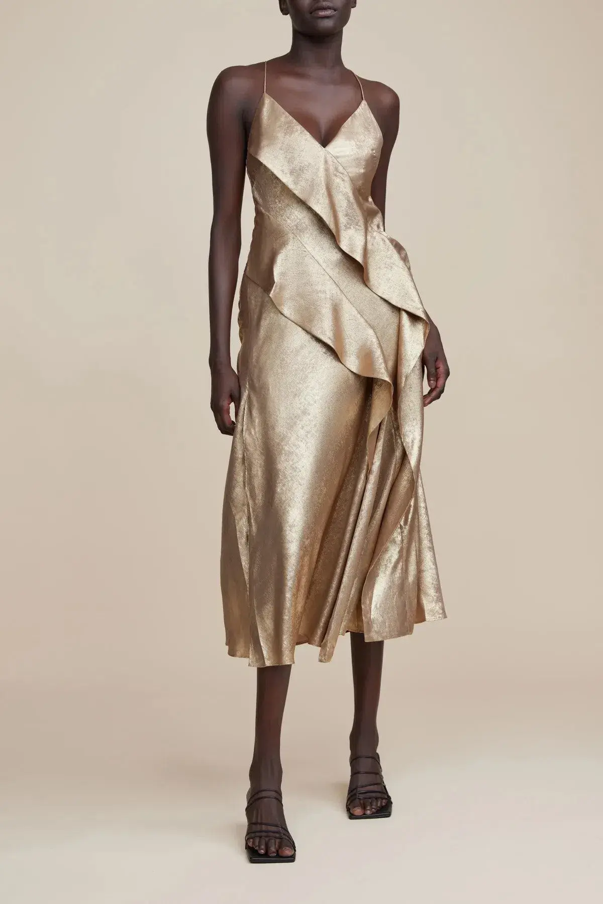 Acler Queensbridge Dress Gold Size 10 - Image 1