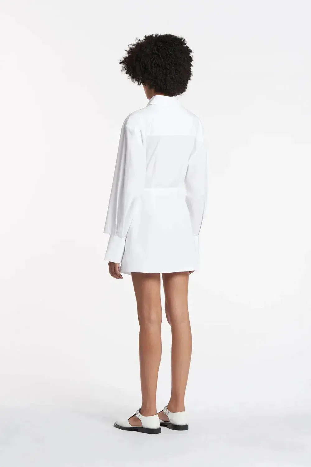 Sir the Label Dion Shirt Mini Dress White Size 0 / AU 6 - Image 2