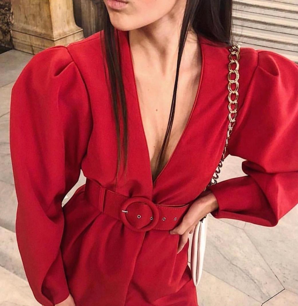 L’Academie Red High Shoulder dress size 8  - Image 2
