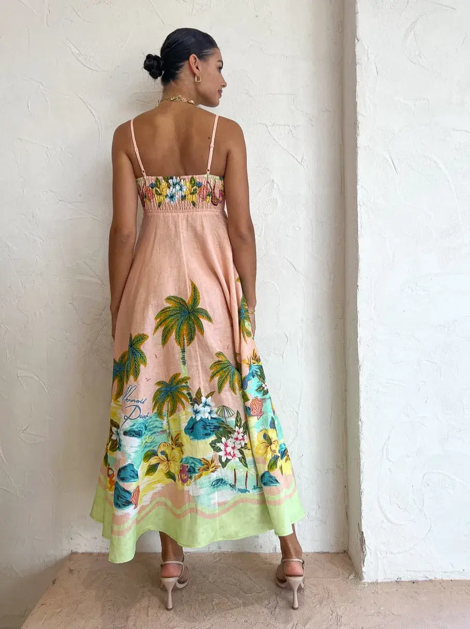 Alemais Mermaid Point Dress Print Size AU 12 - Image 2