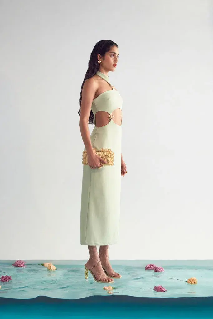 Cult Gaia Olivia Dress Green Size S/AU 8 - Image 2