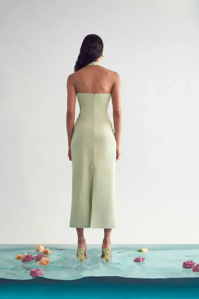 Cult Gaia Olivia Dress Green Size S/AU 8 for rent on The Volte - main image