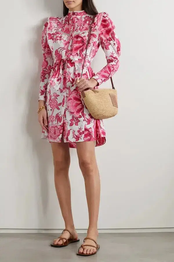Diane Von Furstenburg Sandrah Dress Floral Size US 0/Au 6 - Image 1