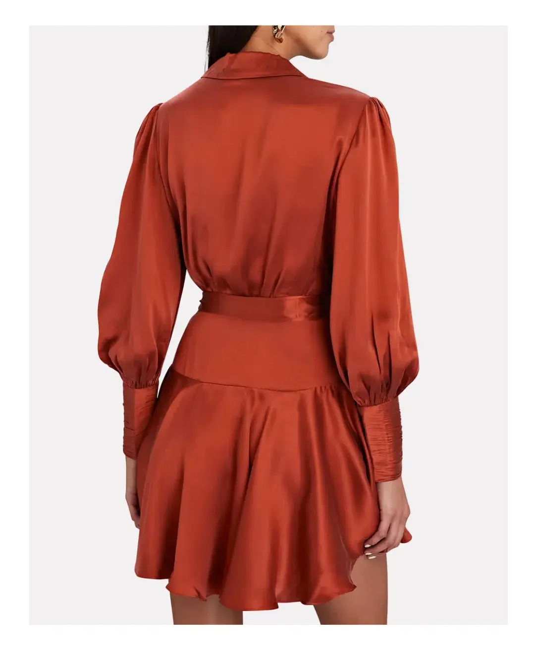 Zimmermann Silk Wrap Mini Dress Sienna Size 1 / Au 10 for rent on The Volte - main image