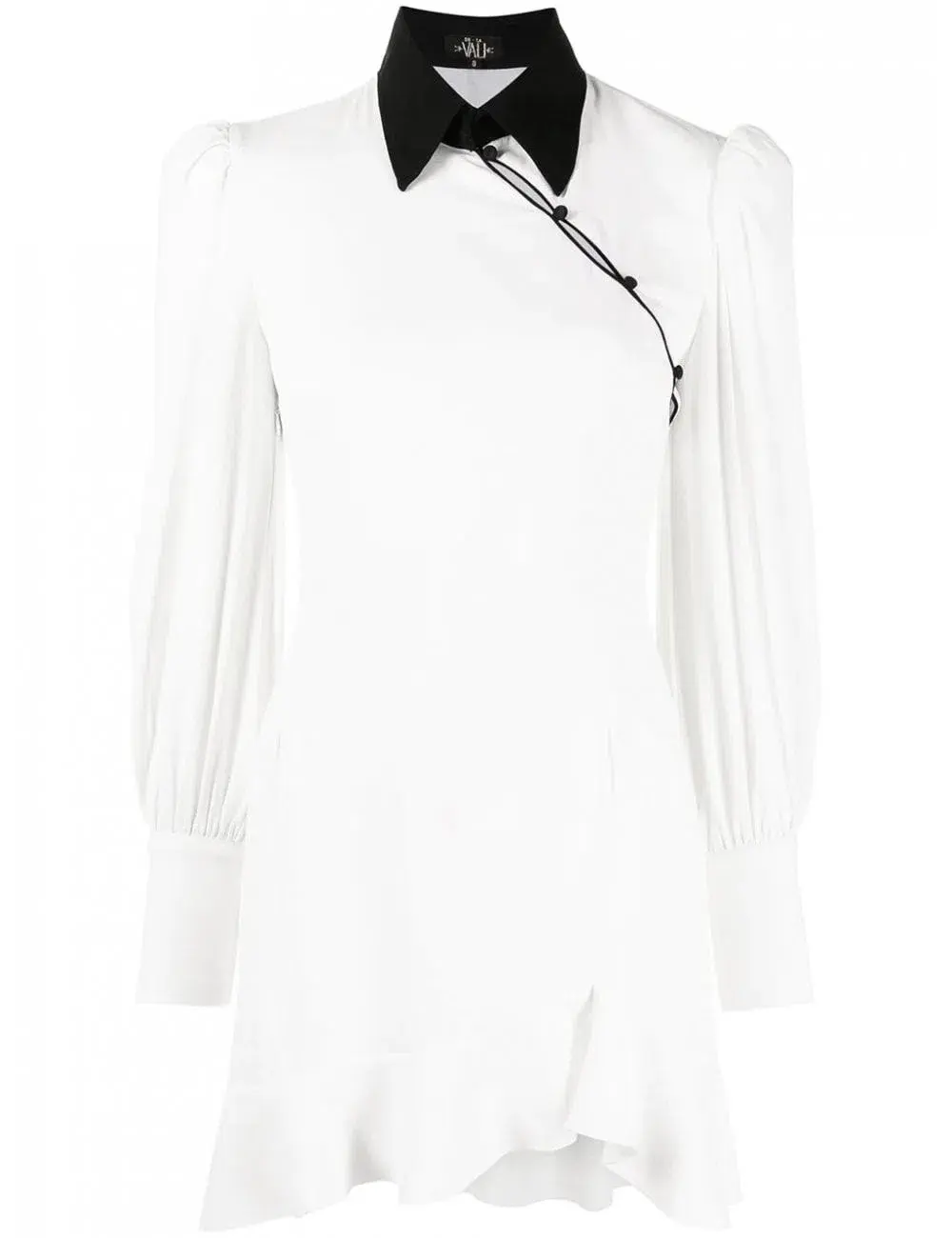 De La Vali Martini Long Sleeve Mini Dress White Size 10 - Image 2