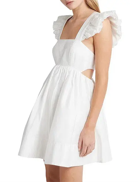 Aje Midsummer Mini Dress in Ivory Size 4  - Image 3