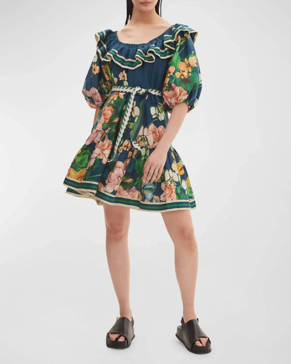 Alemais Lyla Dress Blue/Floral Size 10 - Image 1