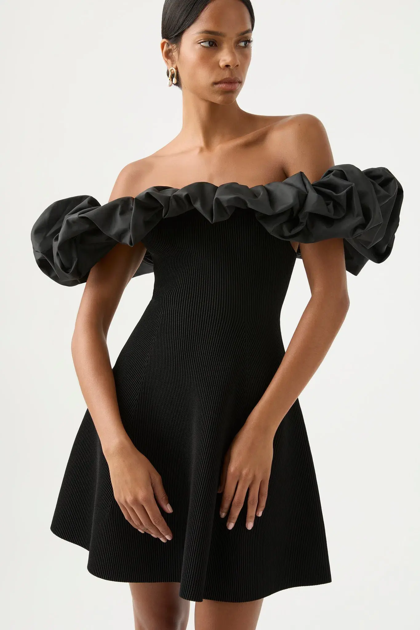 Aje Eldora Mini Dress Black Size 8 - Image 3